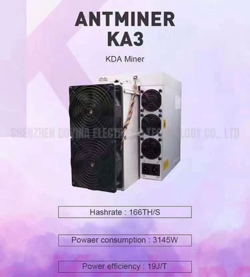 Antminer KA3 166T Crypto Mining Machine Plan wydobycia Asic Blockchain Kadena Miners